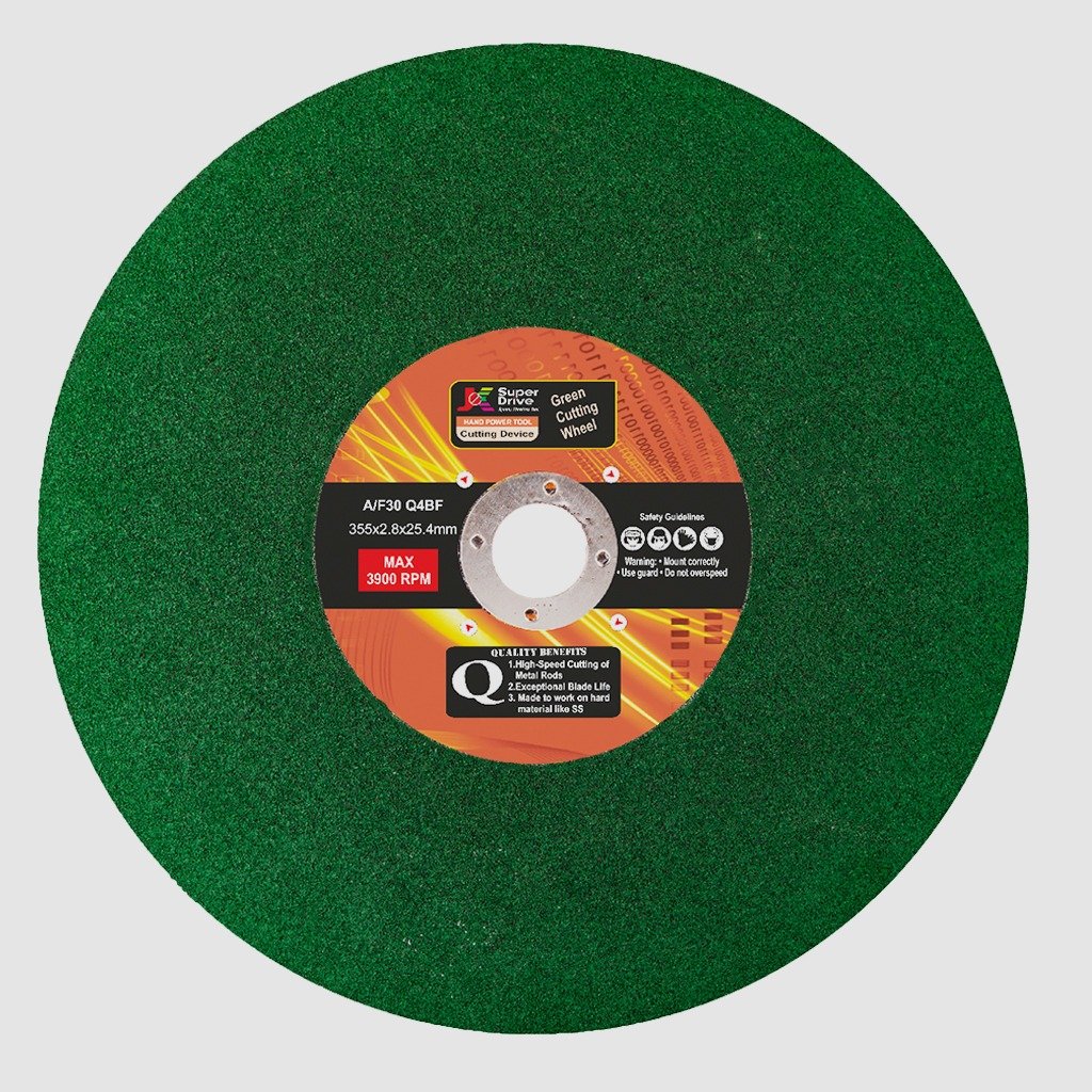 14 GREEN FLAT CUTTING WHEELS