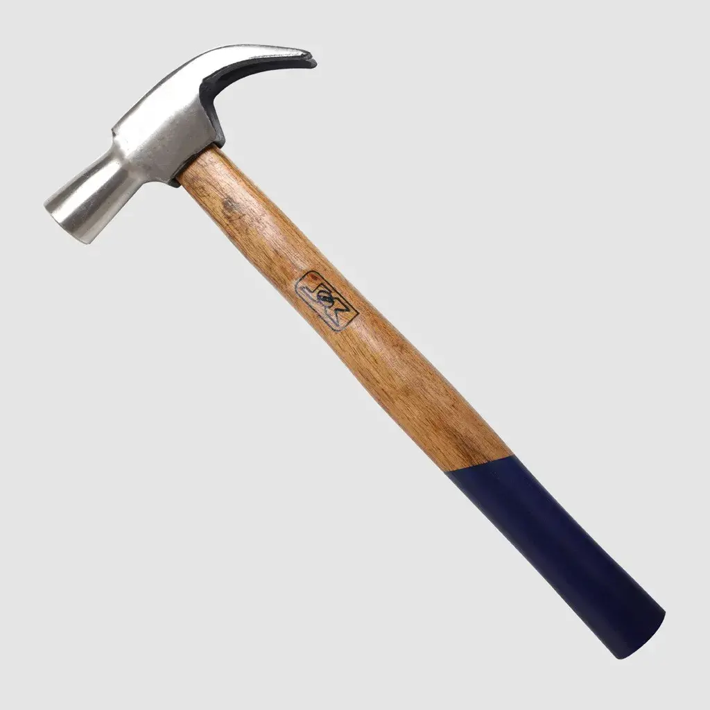 CLAW HAMMER WITH WOODEN HANDLE